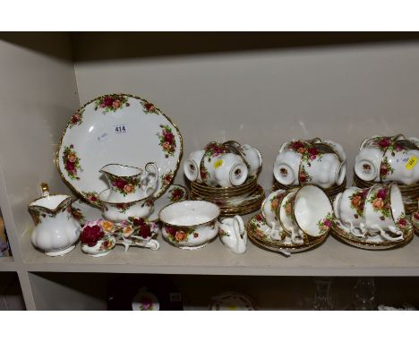 A QUANTITY OF ROYAL ALBERT OLD COUNTRY ROSES TEA WARES, ETC, some seconds, comprising two bread and butter plates, two milk j