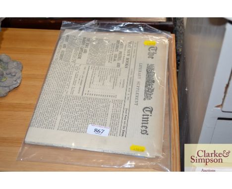 A vintage edition of The Times