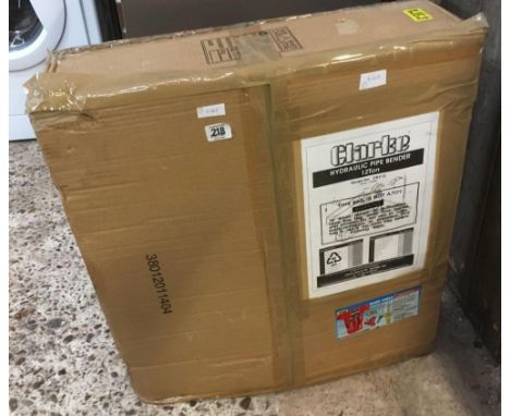 20 TON HYDRAULIC PIPE BENDER, NEVER USED, BOXED