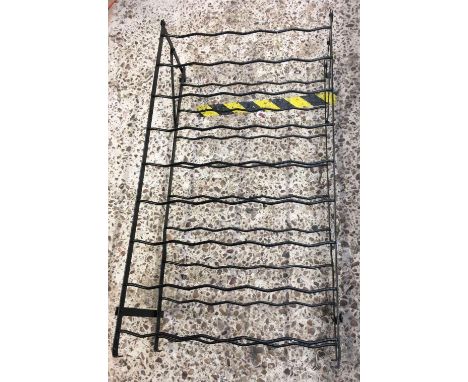 METAL BOTTLE RACK FOR 45 BOTTLES WITH WALL FIXING BRACKET