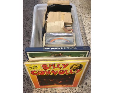 COLLECTION OF 45 RECORDS, MOSTLY WITH NO CENTRES &amp; OTHER LP'S &amp; MISC OLD DECCA RECORDS