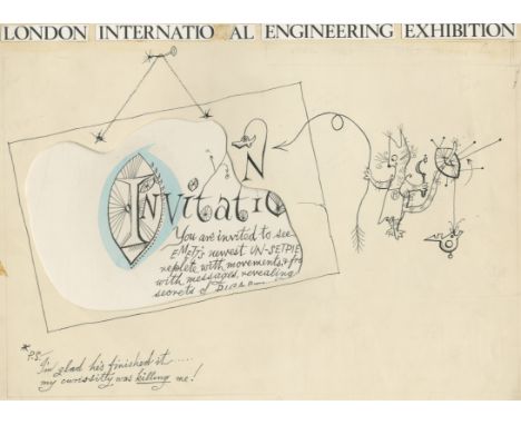 Frederick Rowland Emett (British, 1906-1990)A kinetic sculpture or automaton created for PI Castings, 1964-5,  depicting in t