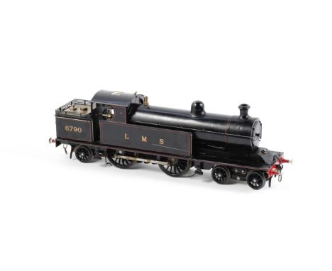 A 1½ inch gauge model of a 4-4-2 L.M.S. tank engine,No. 6790. finished in black with red lining,  17½in (44.5cm) long 
