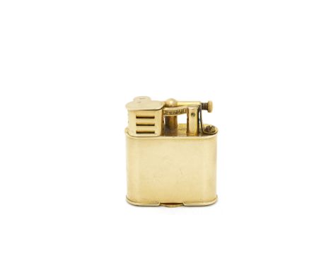 DUNHILL: a 9 carat gold 'Unique A pattern sports' lighterAlfred Dunhill, London 1931, patent numbered 143752Plain rectangular