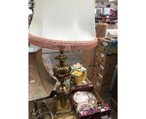 Large brass lamp 