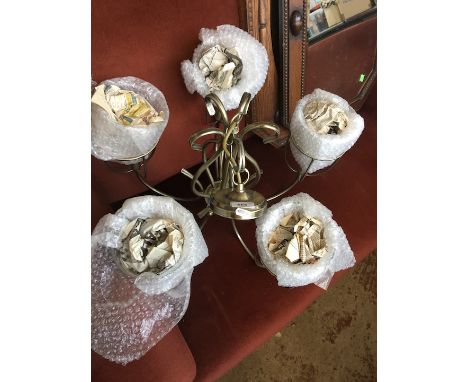 A 5 branch modern ceiling  light fitting 