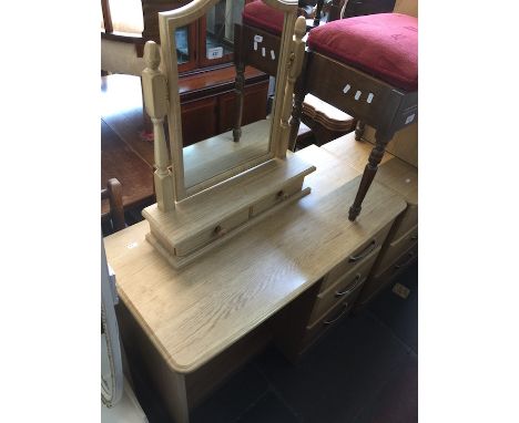 A modern light wood effect dressing table 