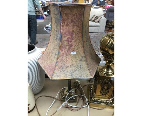 Brss reeded column lamp 