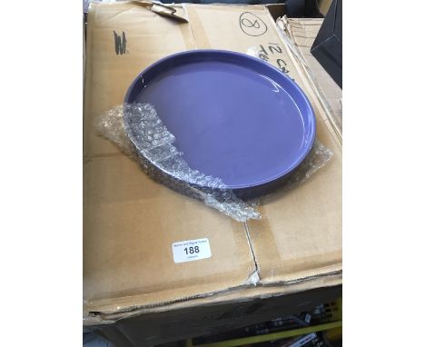 12 Ceramic candle trays 