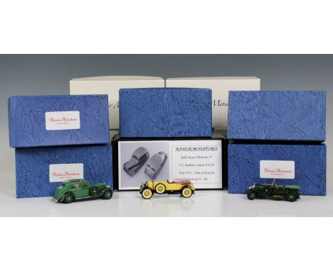 Manoir Miniatures / Western Models - A collection of limited edition 1/43 scale collectors cars (Bentley, Rolls Royce), to in