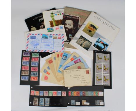 Philately interest - Collection to include a Queen Mary 1st voyage stamped address envelope, posted on board; various Air let