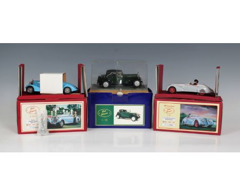 Slot Classic - Three boxed collectors cars, to include CJ-33 Hispano Suizza Type 68, light blue, 359/500; CJ-47 Alfa Romeo 8C