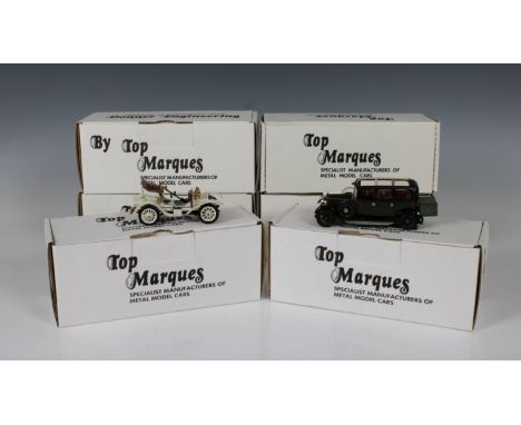 Top Marques 1/43rd scale white metal factory hand built model car group, to include Rolls-Royce Phantom II Brewster Croydon (