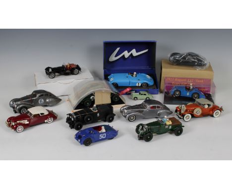 A collection of SLOT CARS - To include a boxed Le Mans Miniatures Bugatti Tank 57C Le Mans 1939 Winner, together with a boxed