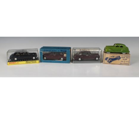 Four collectable die-cast cars - to include Spot-On / Dinky die-cast cars, to include Dinky Toys 152 Rolls Royce Phantom V Li