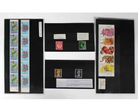 Philately interest - Error Stamps, to include 1971 4p Ochre "Machin" missing phosphor; 1971 1«p black "Machin" missing phosph