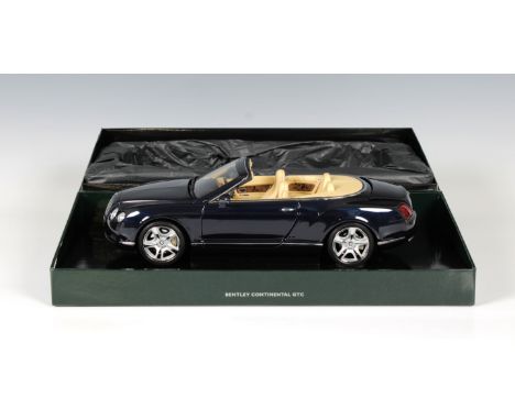 Minichamps 1/18 Scale Diecast  Bentley Continental GTC Dark Sapphire, boxed.