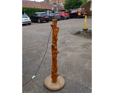 Rustic log floor lamp (in need of re-wiring)&nbsp;
