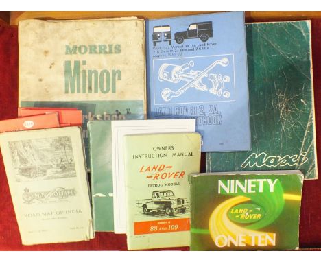 An Owners' Instruction Manual for Land Rover Petrol Models series II, 88 &amp; 109 and other car manuals 