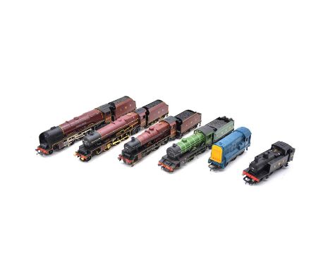 Hornby and Bachmann OO gauge model railway locomotives, six including Bachmann LMS 4-6-0 Jubilee class steam locomotive and t