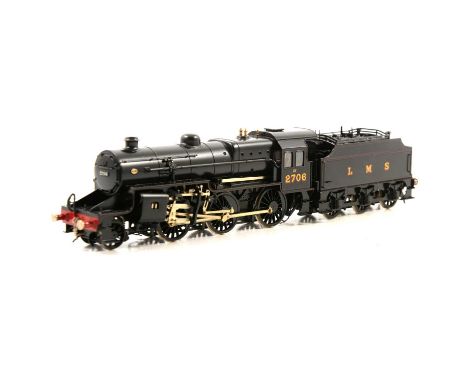 James Stanley Beeson EM gauge scratch built fine scale steam locomotive and tender, LMS 2-6-0 class 5F 'Crab' no.2706, high q