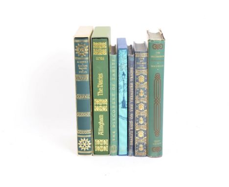 A selection of Folio Society Volumes, twenty one  volumes including 1955 Decameron of Boccaccio (two with dust jackets), 1954