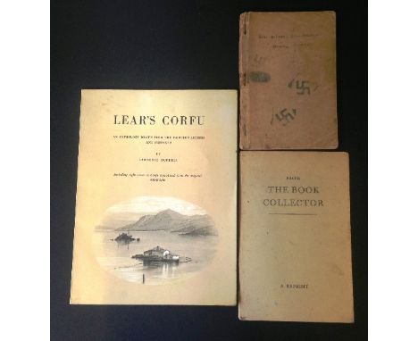 LAWRENCE DURRELL: Lear's Corfu; an anthology drawn from the painter's letters; publ. Corfu Travel, softcover, first edition, 