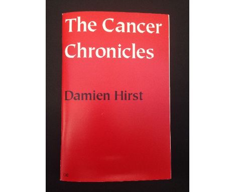 DAMIEN HIRST: The Cancer Chronicles (2003); signed in red ink; first edition. Excellent.