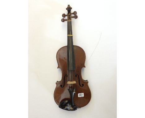 An early 20th century violin bearing internal label inscribed Manufactured in Berlin, Special Copy of Antonius Stradivarius.