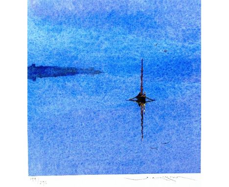 GED MITCHELL: framed and glazed limited edition print; Sailing Boat, signed and numbered to margin 