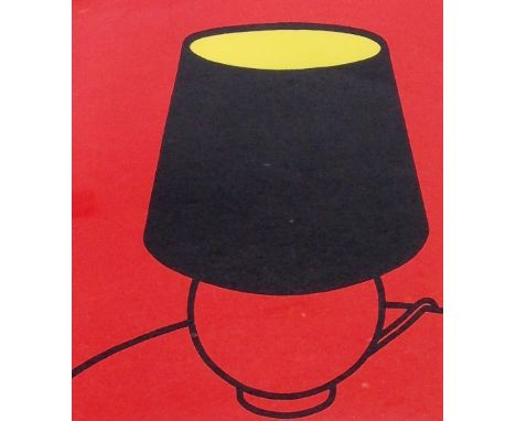 PATRICK CAULFIELD: Framed and glazed Limited Edition print; Red Table Lamp with Black Shade, (Some Poems of Jules Laforgue) s