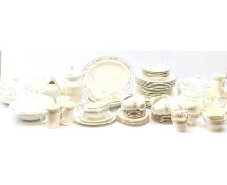 Mayfair floral pattern dinner, coffee and tea service for eight persons  Condition Report Click here for further images, cond