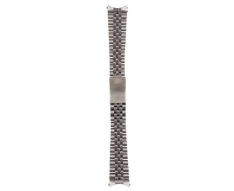 A STAINLESS STEEL 20MM ROLEX JUBILEE BRACELETCIRCA 1980s, REF. 62510HClasp code F, 555 end links, measures approx. 173mm max 