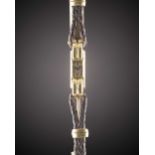 A RARE LADIES 18K SOLID GOLD CARTIER BACK WIND WRIST WATCH CIRCA 1929, WITH LONDON IMPORT MARK,