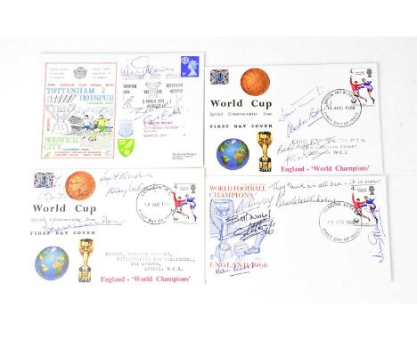 ENGLAND WORLD CUP TEAM 1966; a collection of first day covers bearing the signatures of the '66 World Cup team, to include Go