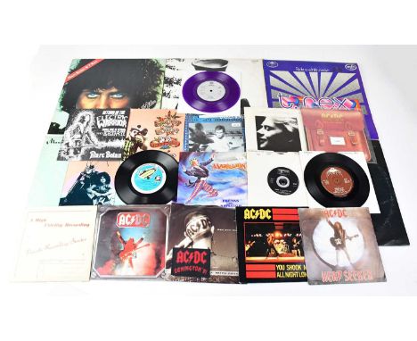 A good quantity of vinyl LPs and singles to include Queen 'Queen II', 'Hot Space', 'Greatest Hits', 'Fame', 'Sheer Heart Atta