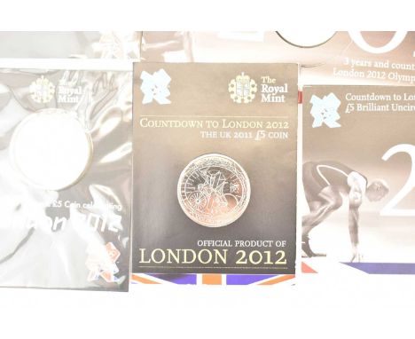 THE ROYAL MINT; 'Countdown to London 2012', the UK £5 coin presentation blister packs comprising two 2010 'Two Years and Coun