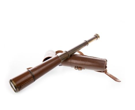 WWII SCOUT REGIMENT THREE DRAW TELESCOPE, inscribed TEL. SCT. REGT. MK. IIs, serial number 18124, O.S.126.G.A, manufactured b