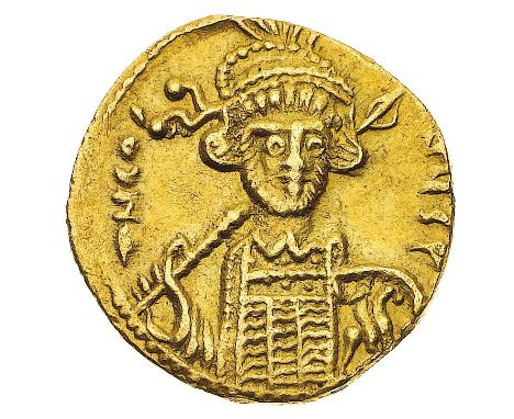 Costantino IV (668-685) - Solido databile al periodo 668-673 - Zecca: Costantinopoli - Diritto: busto coronato e corazzato de