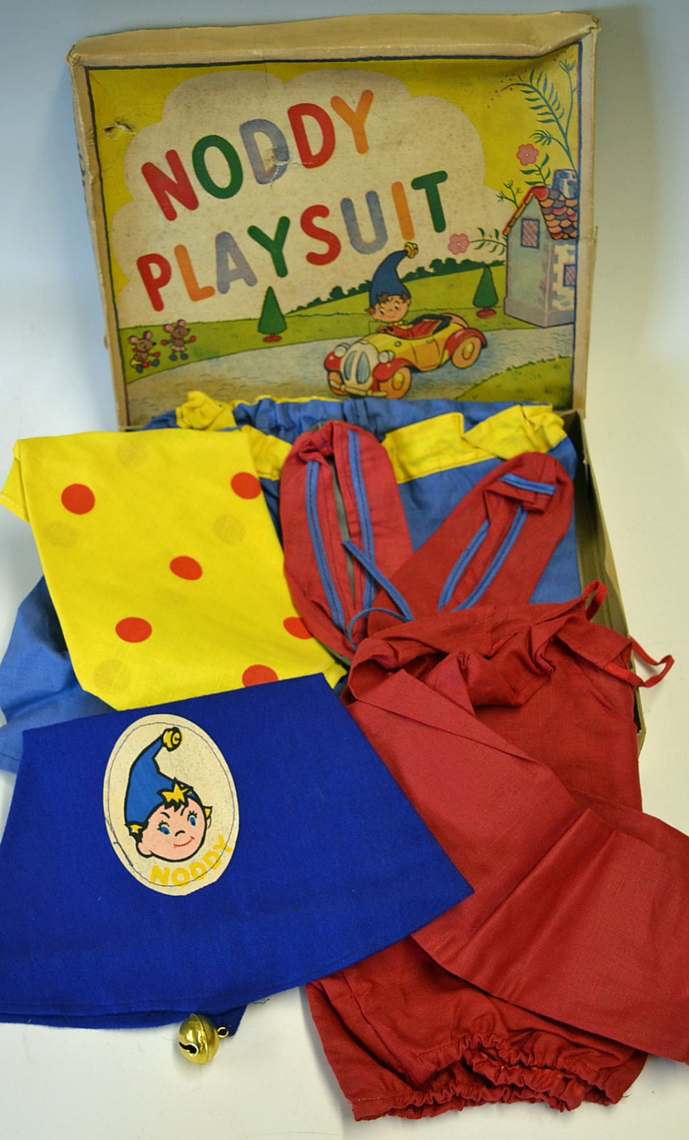 1950s / 60s Noddy's Play Suit consisting of Hat, Trousers, top, Scarf ...