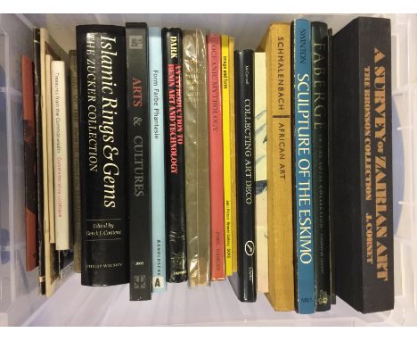 TRIBAL, PRIMITIVE & AFRICAN ART - 3 large boxes filled with an interesting mix of around 70 books and auction catalogues on s