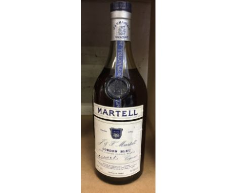 MARTELL CORDON BLEU - bottle of 1970's Martell Cordon Bleu Cognac. 24 fl.oz, 70% proof.