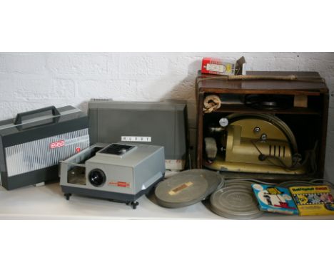 CHARLIE CHAPLIN - PROJECTORS - a collection of film projectors and a series of Charlie Chaplin film reels to include a Gem Pa