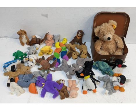 A Steiff bear together with mixed Ty Bears and othersLocation: 