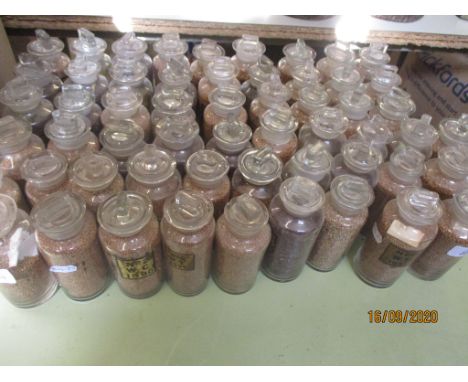 LARGE QTY OF VINTAGE CHEMIST JARS 