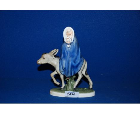 A Goebel figure of Virgin Mary on a Donkey, 7 1/2" tall