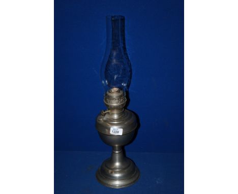 An Aladdin style Oil Lamp with chimney 
