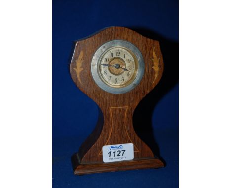 An Edwardian Mantle Clock, 7'' tall.