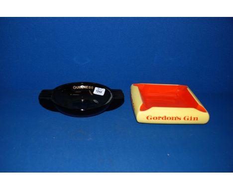A Carltonware Ashtray and a Guiness Ashtray