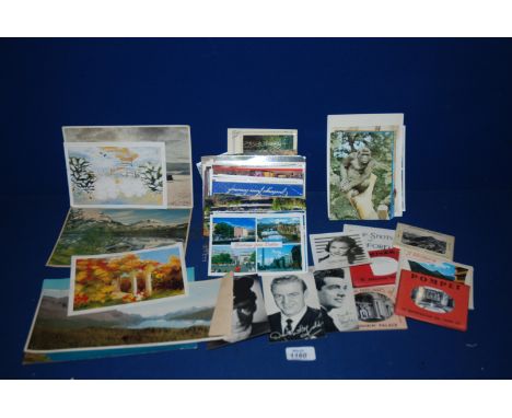 A quantity of Postcards including views of the Golden Gate Bridge, sets of Postcards of Blenheim Palace, Oxford, Pompeii and 